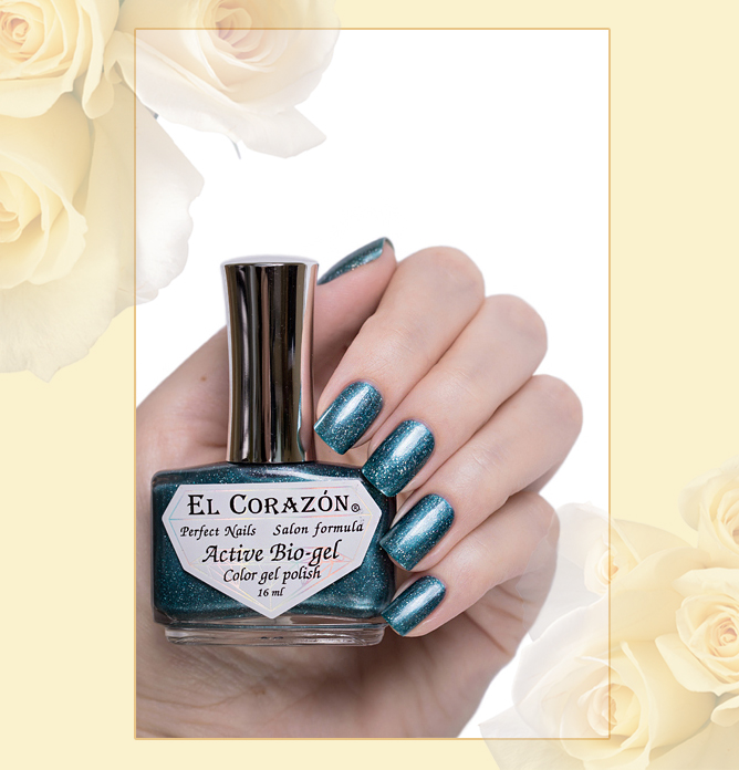 423/457 Gemstones: Blue quartz Active Bio-gel Color gel polish EL Corazon