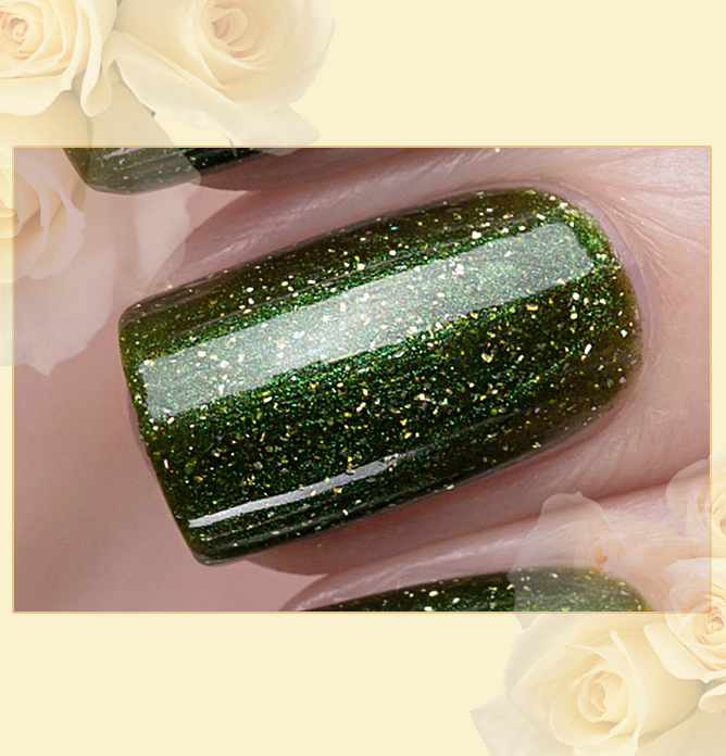 423/468 Gemstones: Emerald Active Bio-gel Color gel polish EL Corazon Эль Коразон Самоцветы