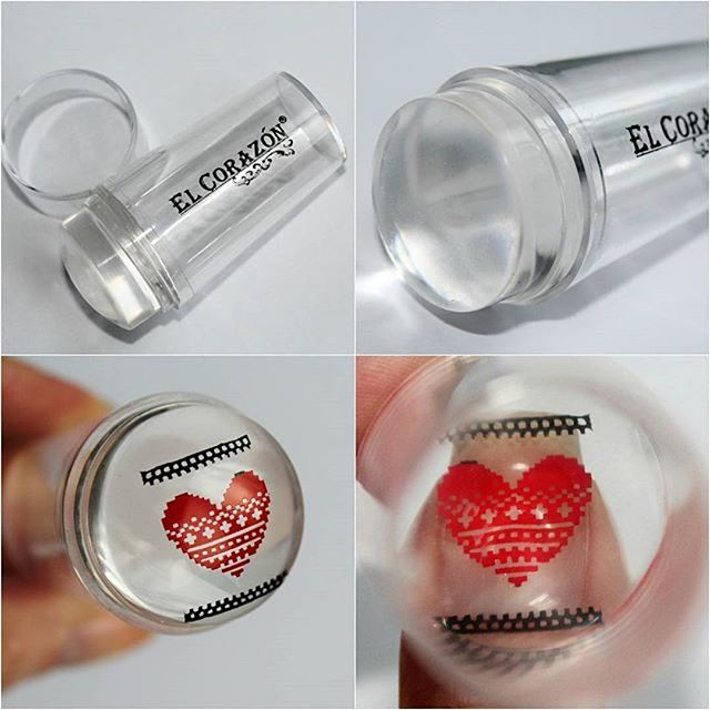 EL Corazon Kaleidoscope прозрачный штамп для стемпинга, Transparent nail stamper