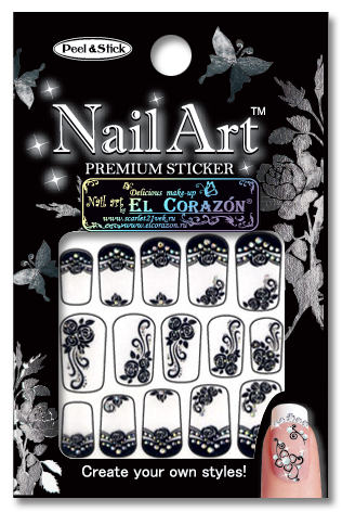 наклейки на ногти кружево, наклейки для ногтей, Nail Stickers Lace
