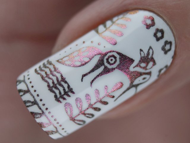 краска для стемпинга, Special paint for stamping nail art Stm-59 Duo magic cat