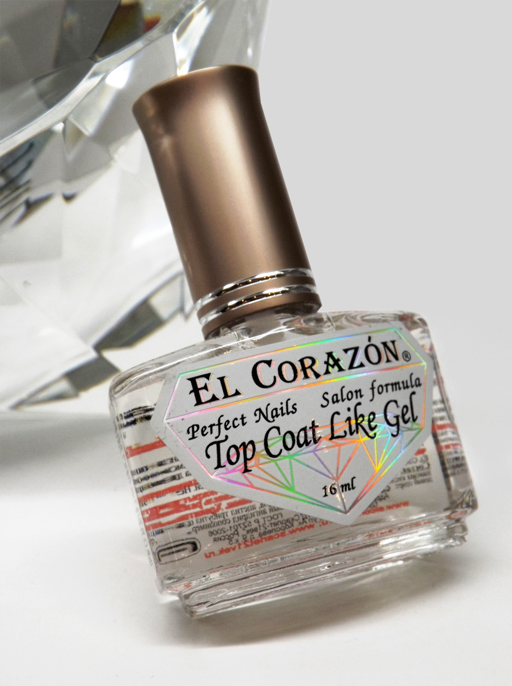 EL Corazon Perfect Nails 434 Top Coat Like Gel-Верхнее покрытие и закрепитель как ГЕЛЬ-ТОП. Визуальный эффект гелевых ногтей