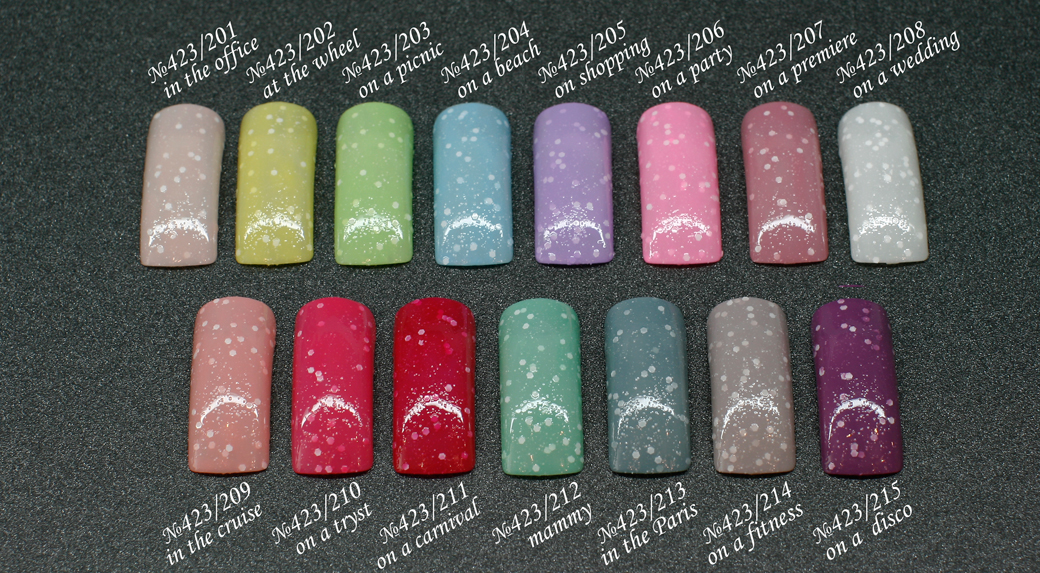 EL Corazon Active Bio-gel Color gel polish Fashion girl №423/201 - №423/215