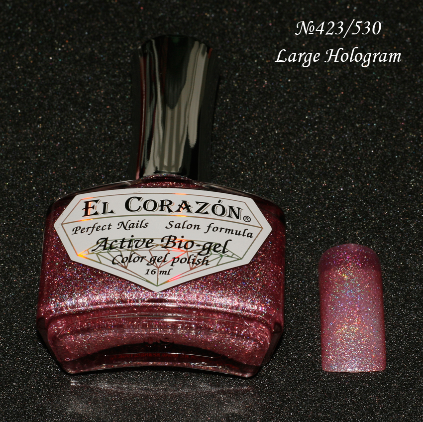 EL Corazon Active Bio-gel Color gel polish Large Hologram №423/530