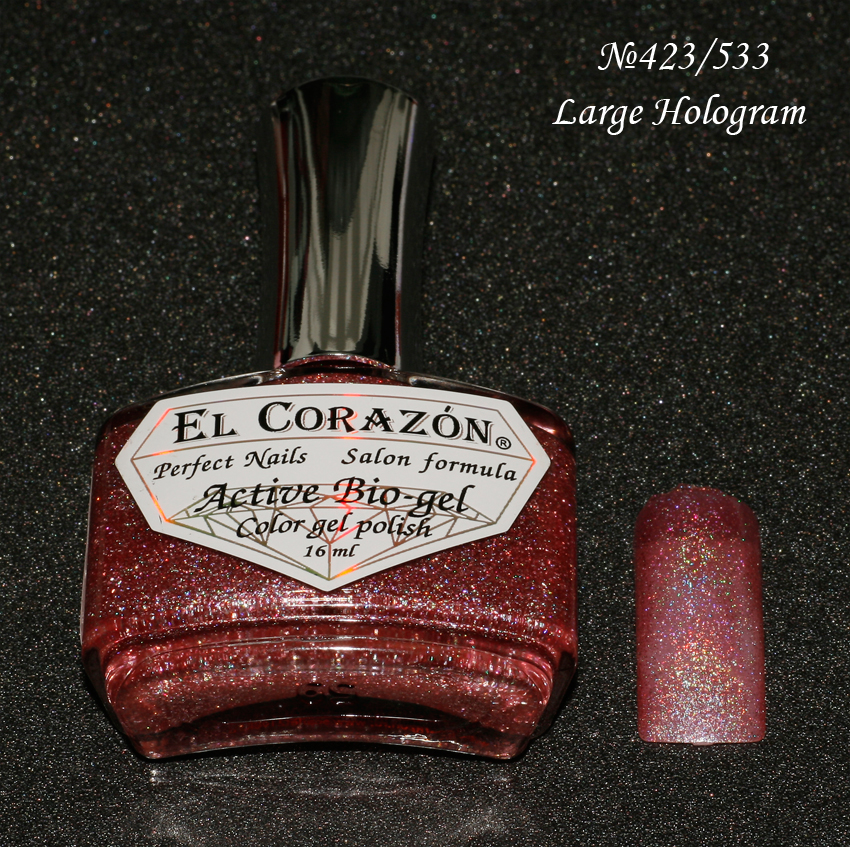 EL Corazon Active Bio-gel Color gel polish Large Hologram №423/533