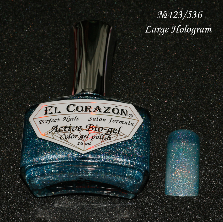 EL Corazon Active Bio-gel Color gel polish Large Hologram №423/536