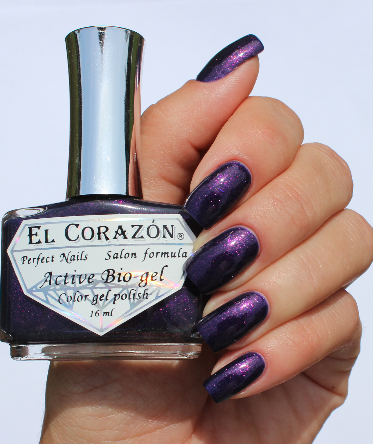 EL Corazon Active Bio-gel Color gel polish Magic №423/578 Magic oriental night