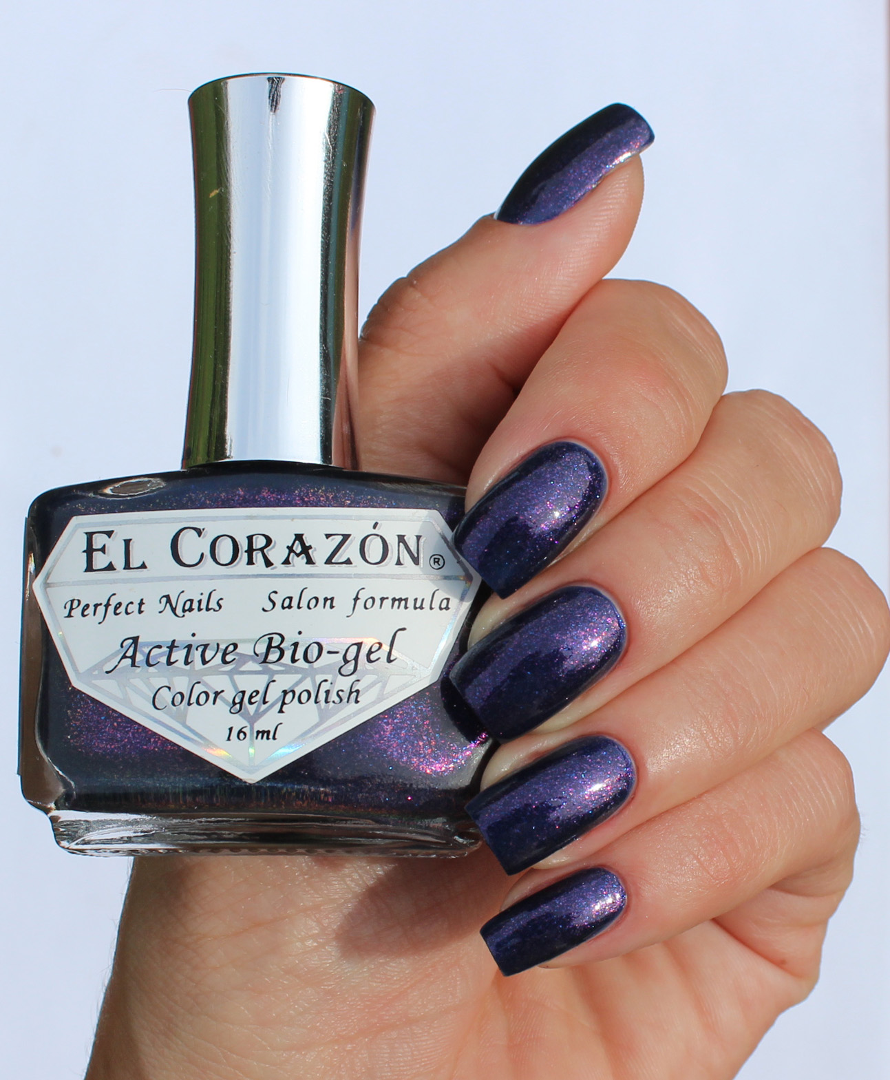 EL Corazon Active Bio-gel Color gel polish Magic №423/579 Magic of night city