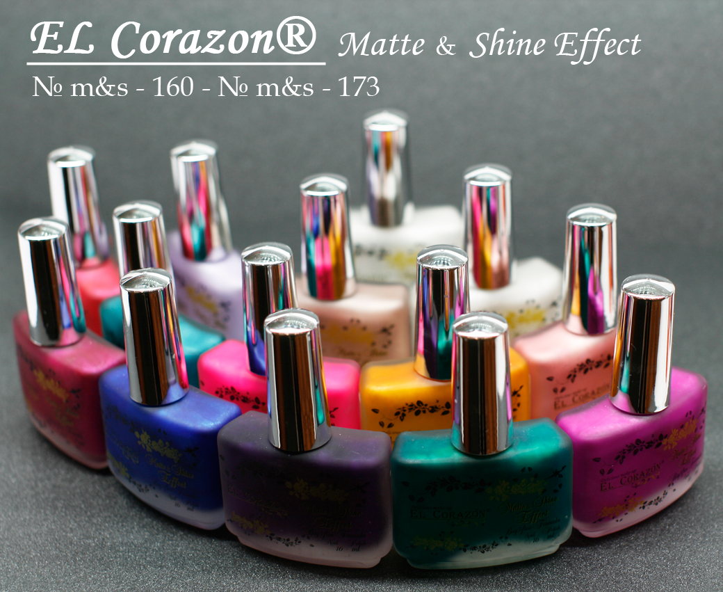 EL Corazon лак для ногтей Matte Shine Effect