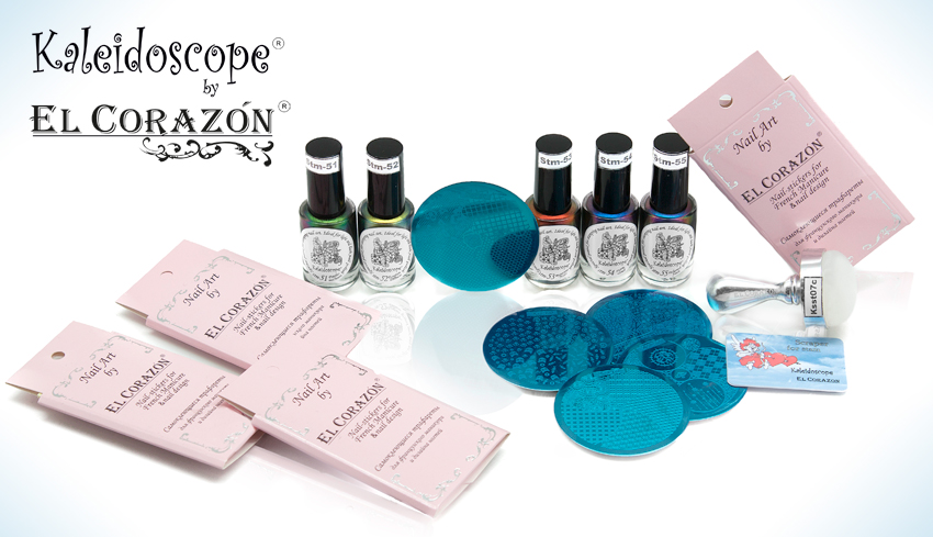 EL Corazon Kaleidoscope Special paint for stamping nail art Stm-51 Stm-52 Stm-53 Stm-54 Stm-55