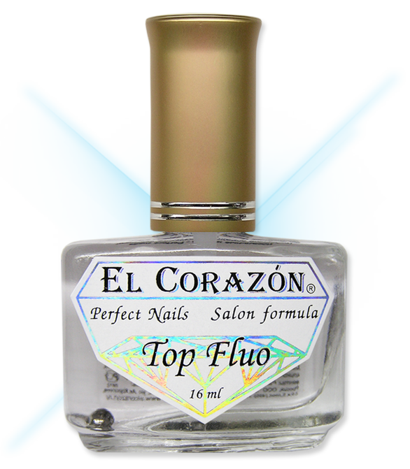 №411 Top Fluo EL Corazon, неоновый топ для ногтей
