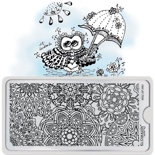 El Corazon Stamping Nail Art Plate Collection №EC-SP-1002