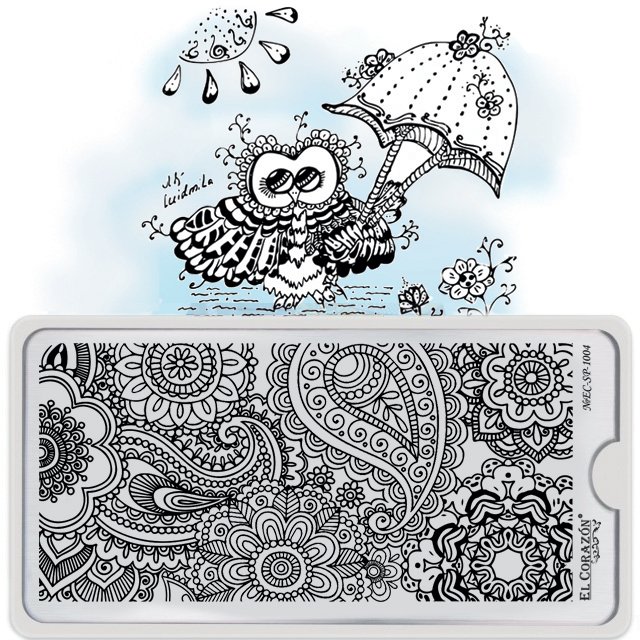 El Corazon Stamping Nail Art Plate Collection №EC-SP-1004