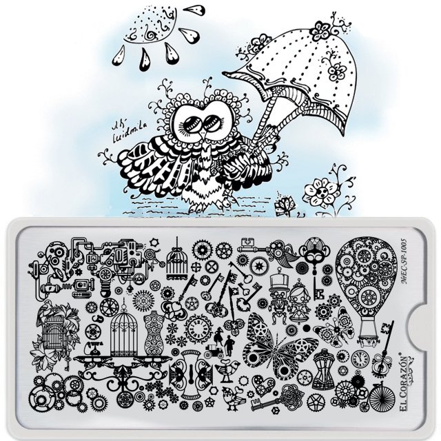 El Corazon Stamping Nail Art Plate Collection №EC-SP-1005