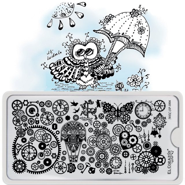 El Corazon Stamping Nail Art Plate Collection №EC-SP-1006