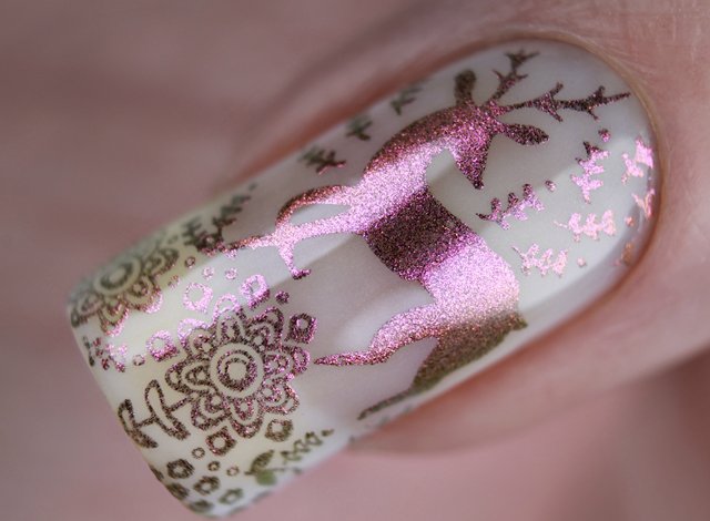 краска для стемпинга, Special paint for stamping nail art Stm-59 Duo magic cat