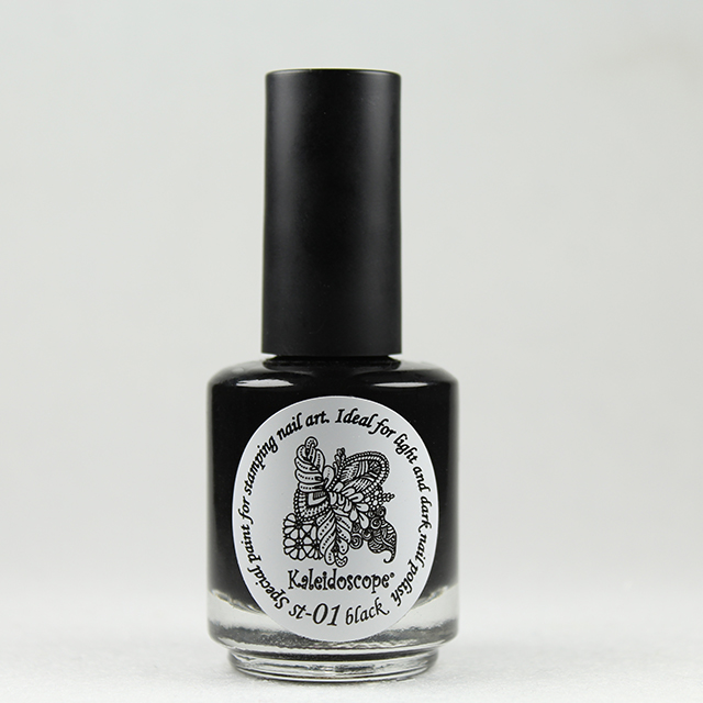 EL Corazon Kaleidoscope Special paint for stamping nail art st-01 black